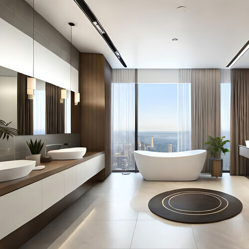 highend remodeled bathroom